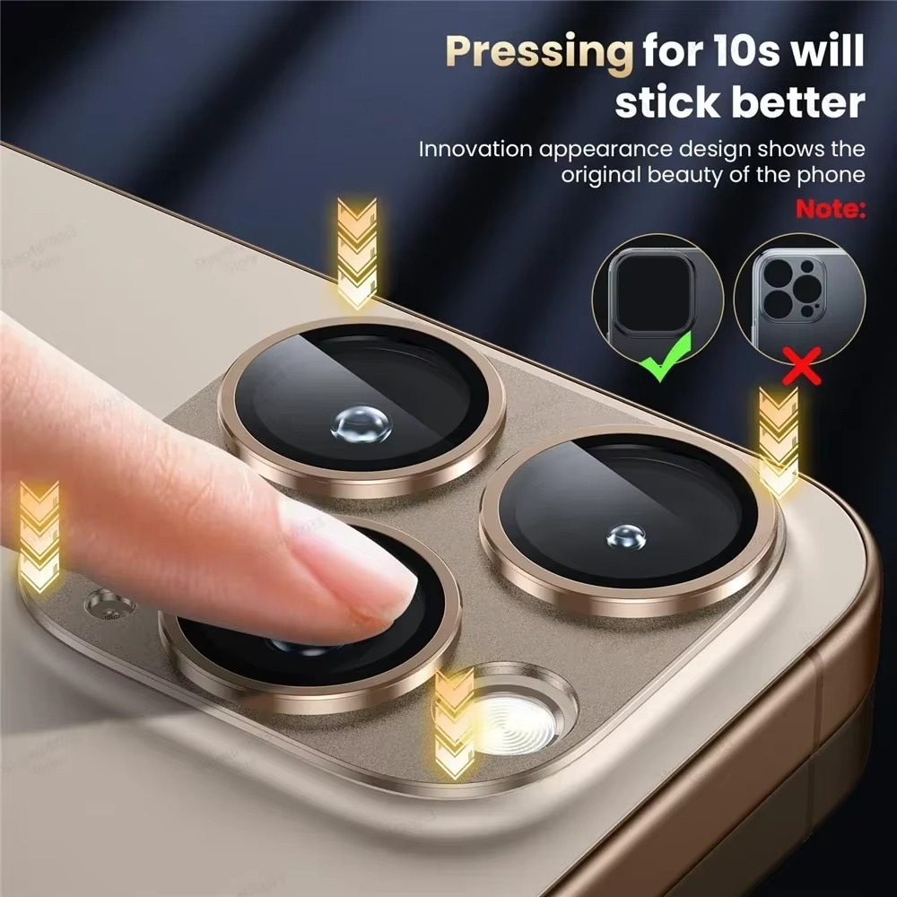 Premium Military Grade Camera Lens Protector – Shatterproof Alloy and Tempered Glass Lens Ring Cover with Scratch Resistance, Shock Protection and Precision Fit