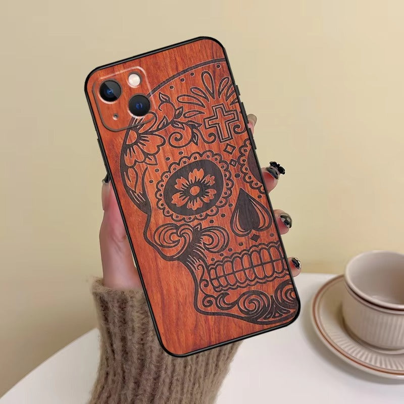 Premium Apple iPhone Case, MagSafe Compatible, Camera Lens and Screen Protection, Ultra Thin, Shockproof, Magnetic, Full All Around Protection, Bamboo Animal Print Cover