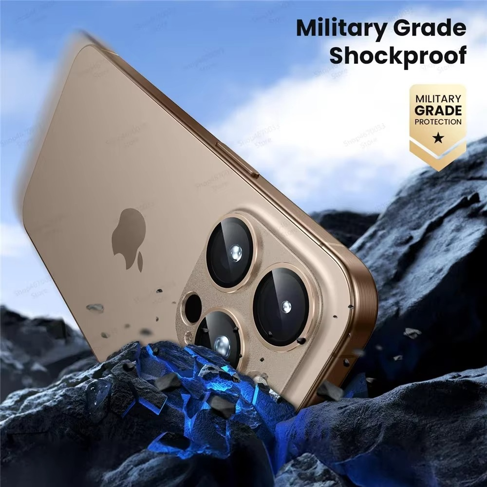 Premium Military Grade Camera Lens Protector – Shatterproof Alloy and Tempered Glass Lens Ring Cover with Scratch Resistance, Shock Protection and Precision Fit