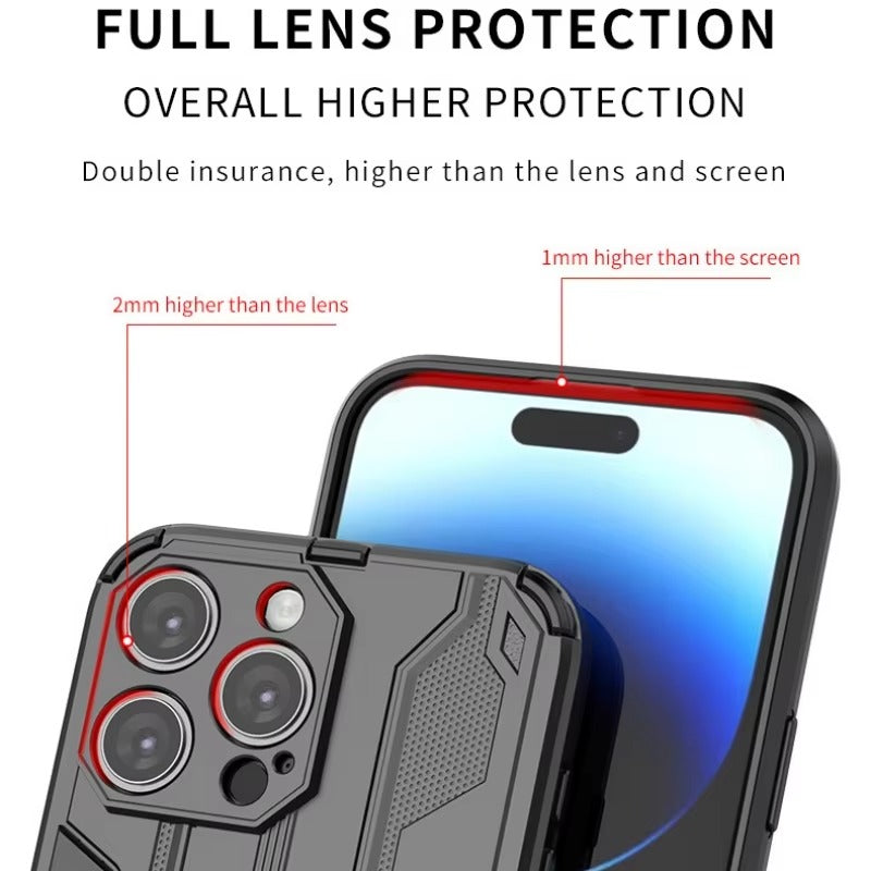 Robust Apple iPhone Case, MagSafe Compatible, Camera Lens and Screen Protection, Ultra Thin, Shockproof, Magnetic, Full All Around Protection, Armor Magnetic Holder Cover