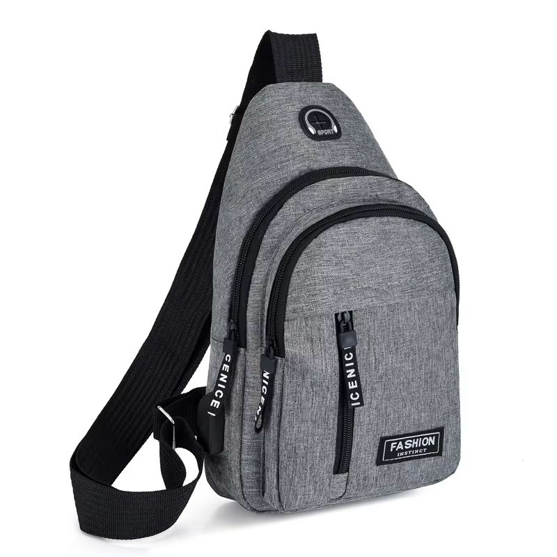 Premium Waterproof Crossbody Chest Bag for Men – Multifunctional Oxford Fabric Shoulder Sling with Anti-Theft Pocket, Stylish Casual Travel Pack
