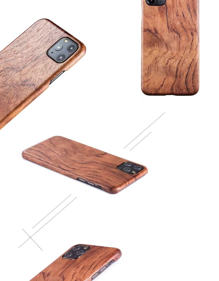 Premium Apple iPhone Case, MagSafe Compatible, Camera Lens Protection, Screen Protection, Ultra Thin, Shockproof, Magnetic, Full All Around Protection, Natural Bamboo Wood Cover