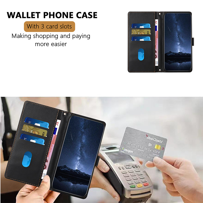 Luxury Quakeproof Flip Leather Wallet iPhone Case Premium Protection, Card Slot, Magnetic Closure, Stylish Design for iPhone