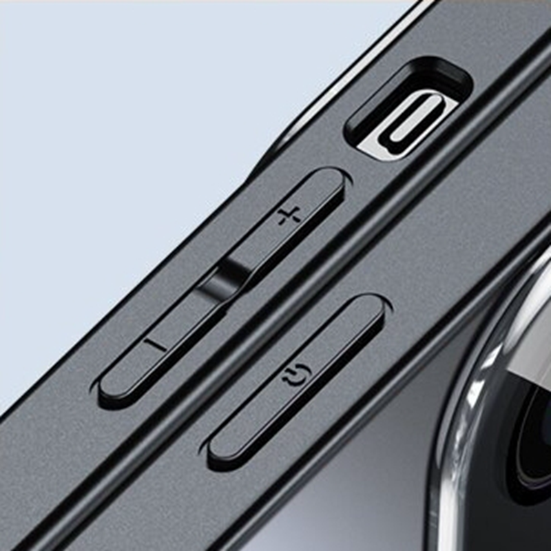 Luxury Magnetic iPhone Case - Matte Finish, MagSafe Compatible, Shockproof with Camera Lens Protection,