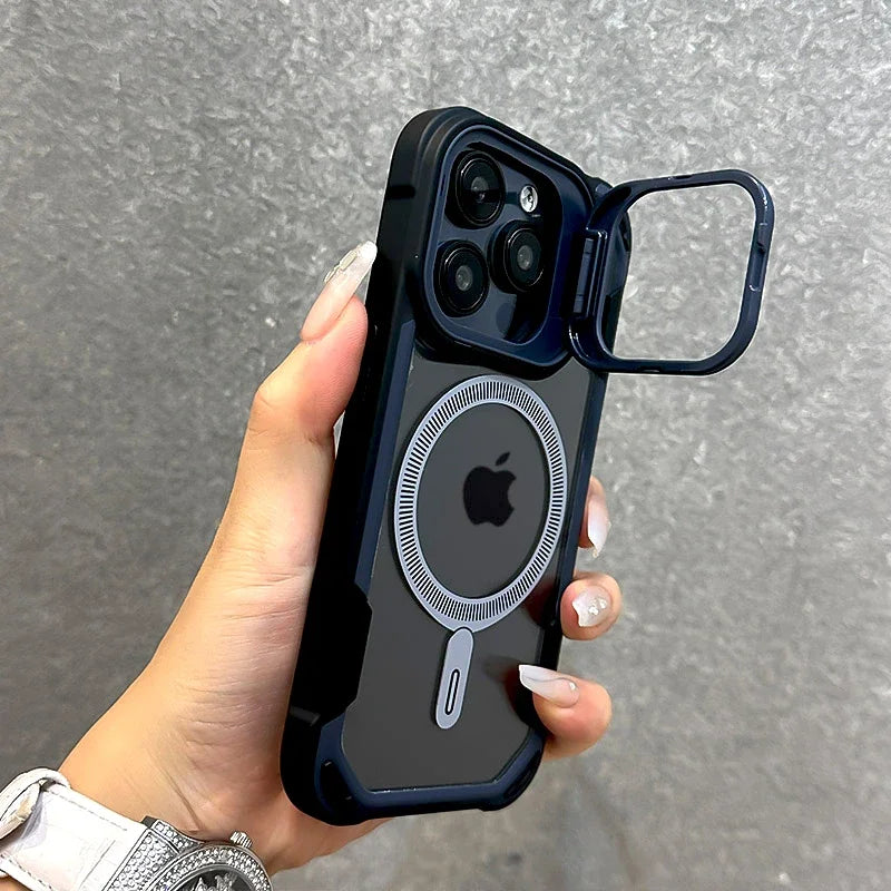 Luxury Armor iPhone Case- Transparent MagSafe Cover, Wireless Charging Compatible Durable & Protective Design Case for iPhone