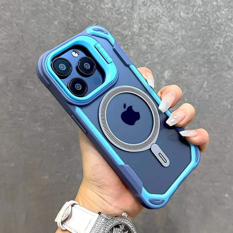 Luxury Armor iPhone Case- Transparent MagSafe Cover, Wireless Charging Compatible Durable & Protective Design Case for iPhone