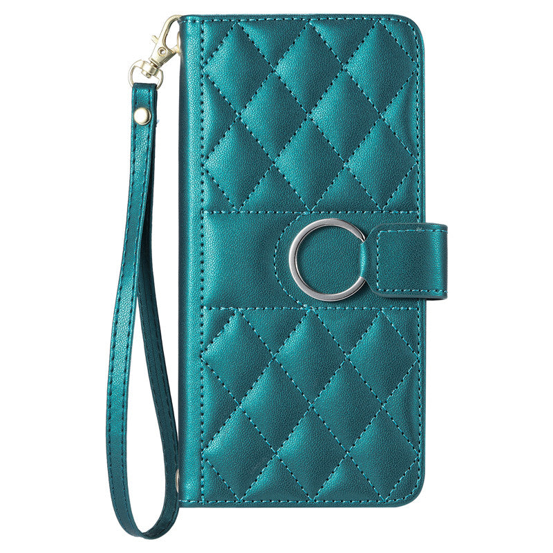 Luxury Leather Flip Phone Case – Premium Wallet, Bracket Protection, Elegant Cover with Card Slots, Durable & Functional