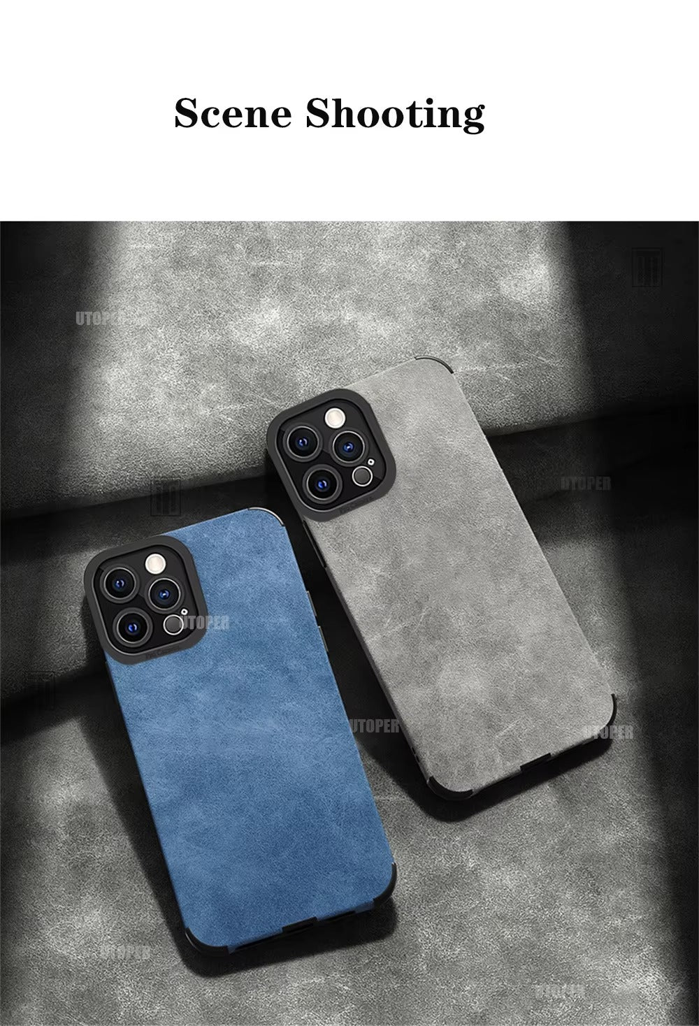 Premium Matte Leather Silicone iPhone Case – Lens Protection, Bumper Design, Stylish & Durable Cover | Case for iPhone