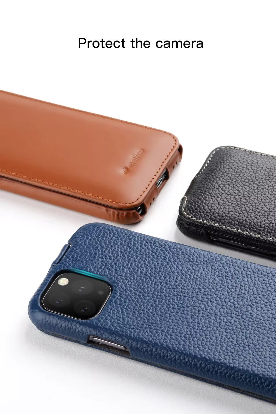 Premium Genuine Leather Flip iPhone Case – 100% Cowhide, Luxury Design, Stylish & Durable Protective Cover | Case for iPhone