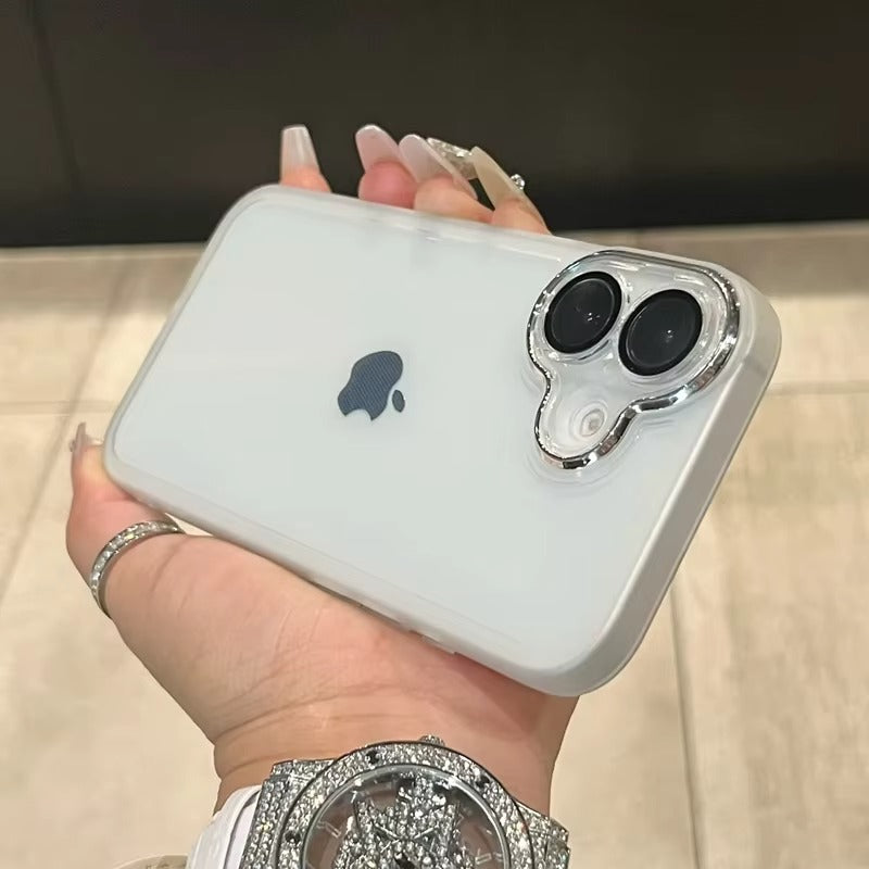 Luxury Apple iPhone Case MagSafe Compatible, Camera Lens & Screen Protection, Cover with Matte Clear Hard PC Shell