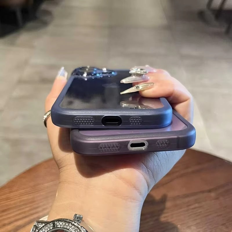 Luxury Apple iPhone Case MagSafe Compatible, Camera Lens & Screen Protection, Cover with Matte Clear Hard PC Shell