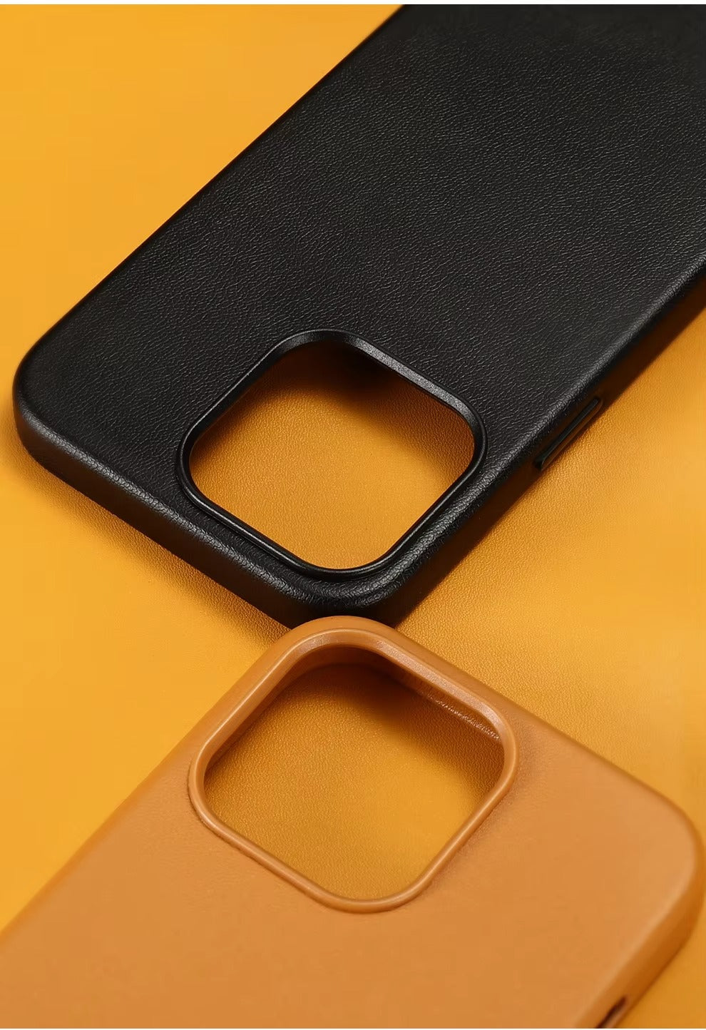 Premium Genuine Leather iPhone Case – 360° Full Protection, Luxury Armor Shell, Stylish & Durable Back Cover Case for iPhone