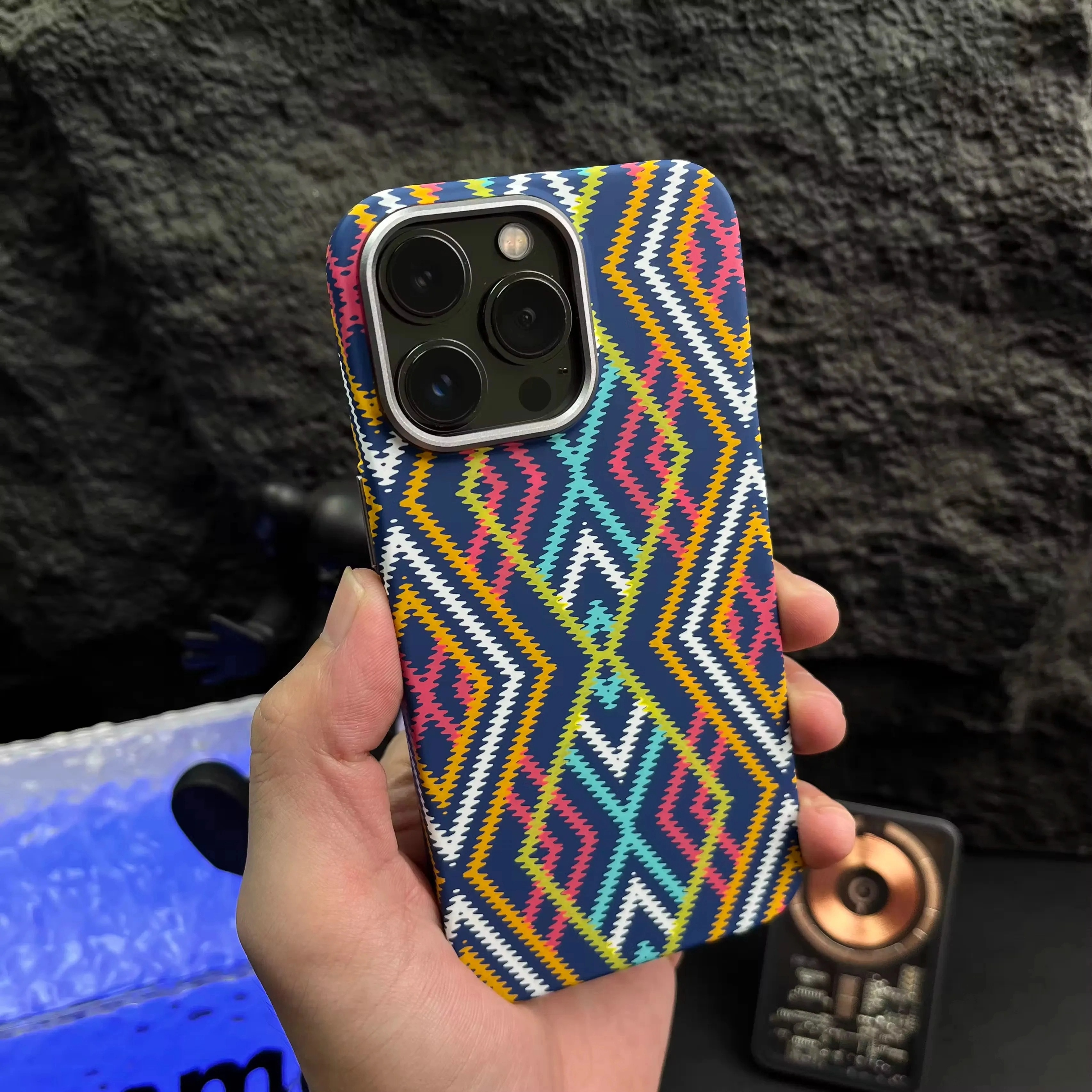 Premium Apple iPhone Case, MagSafe Compatible, Camera Lens and Screen Protection, Ultra Thin, Shockproof, Magnetic, Full All Around Protection, Nordic Sweater Hard Cover