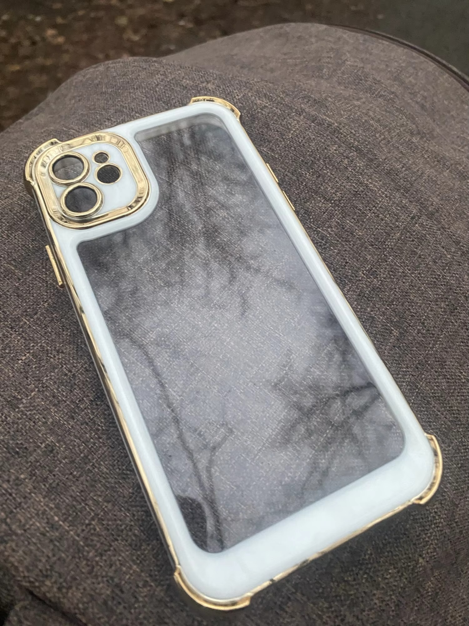 Luxury Plating Shockproof iPhone Case - Silicone Cover with Airbag Protection, Durable & Stylish Design | Case for iPhone