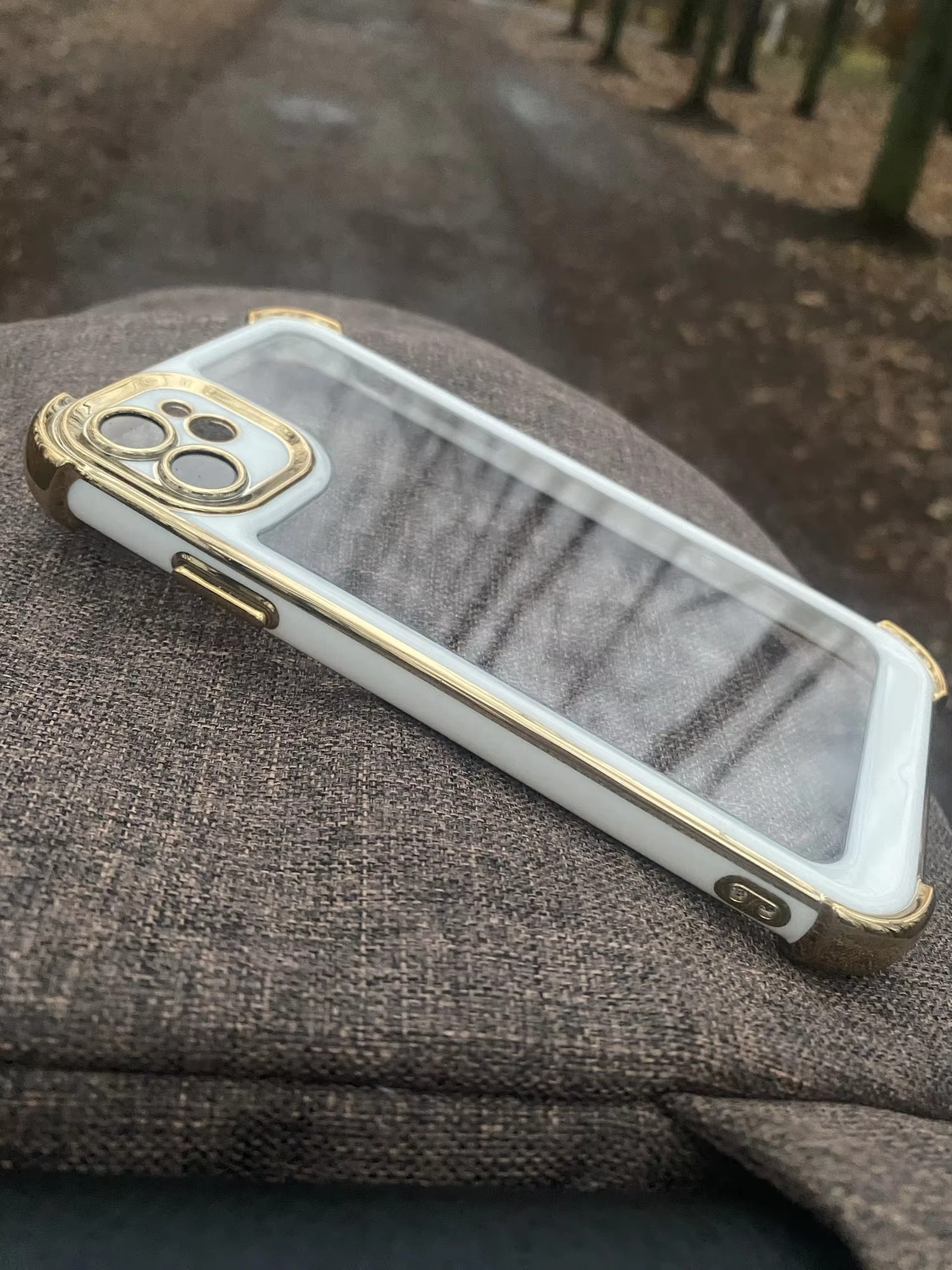 Luxury Plating Shockproof iPhone Case - Silicone Cover with Airbag Protection, Durable & Stylish Design | Case for iPhone
