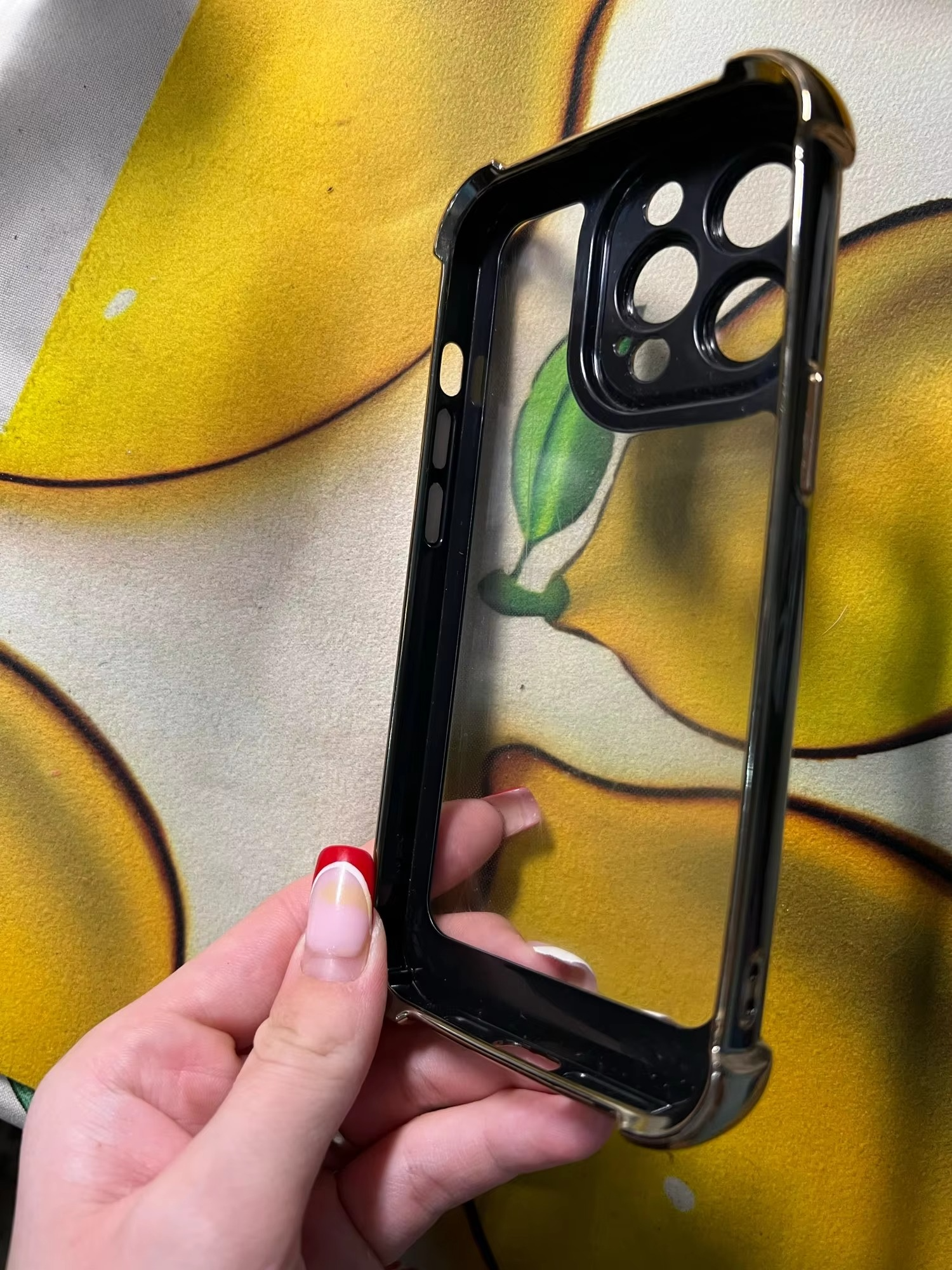 Luxury Plating Shockproof iPhone Case - Silicone Cover with Airbag Protection, Durable & Stylish Design | Case for iPhone