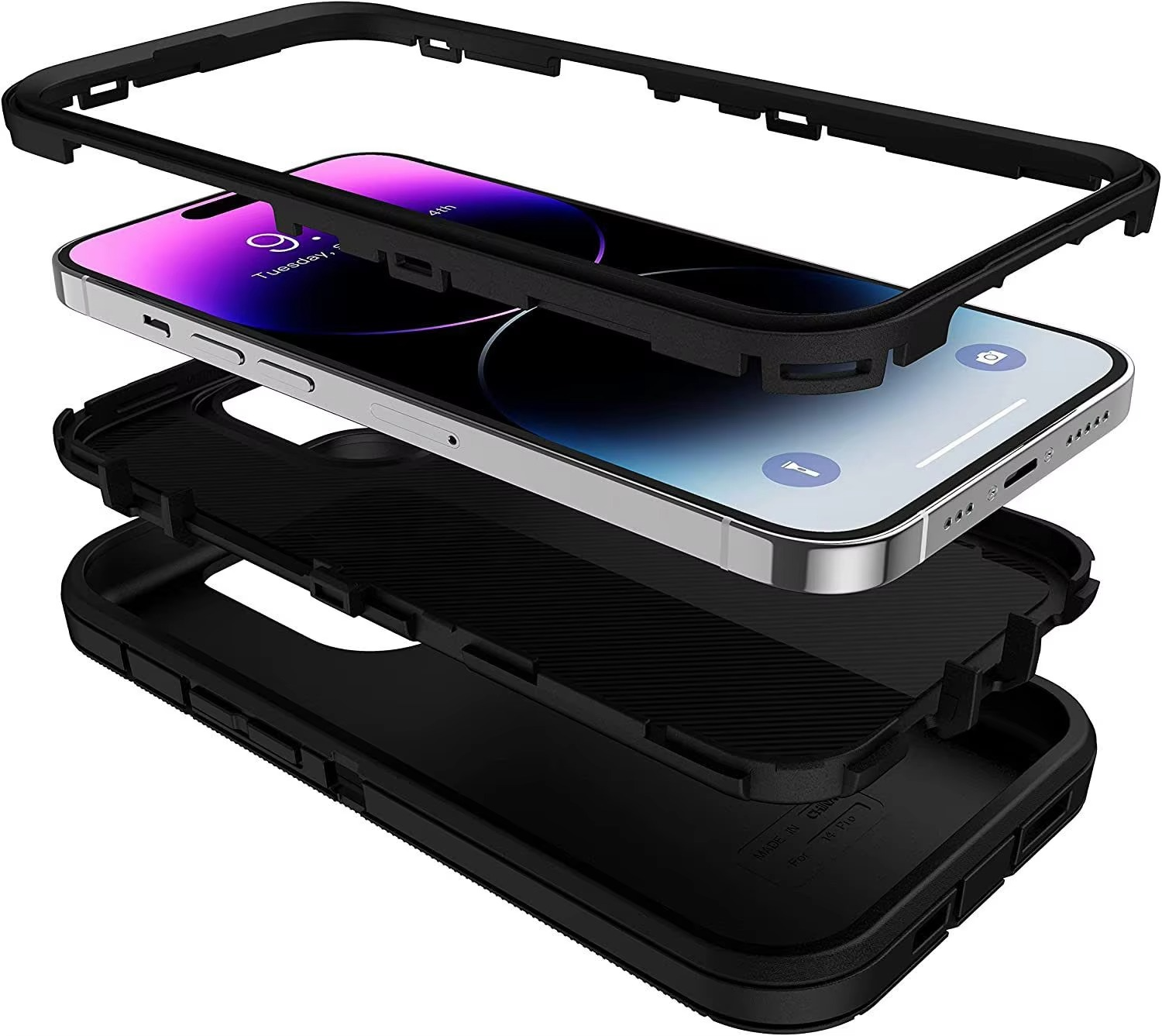 Robust Apple iPhone Case, MagSafe Compatible, Camera Lens and Screen Protection, Ultra Thin, Shockproof, Magnetic, Full All Around Protection, 3-in-1 Dustproof Armor Cover