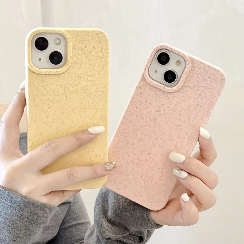 Premium Apple iPhone Case, MagSafe Compatible, Camera Lens and Screen Protection, Ultra Thin, Shockproof, Magnetic, Full All Around Protection, Eco-Friendly Wheat Straw Cover