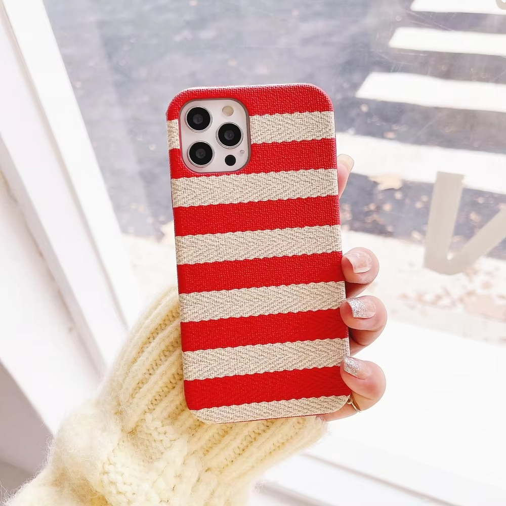 Premium Apple iPhone Case, MagSafe Compatible, Camera Lens and Screen Protection, Ultra Thin, Shockproof, Magnetic, Full All Around Protection, Canvas Stripe Fabric Cover