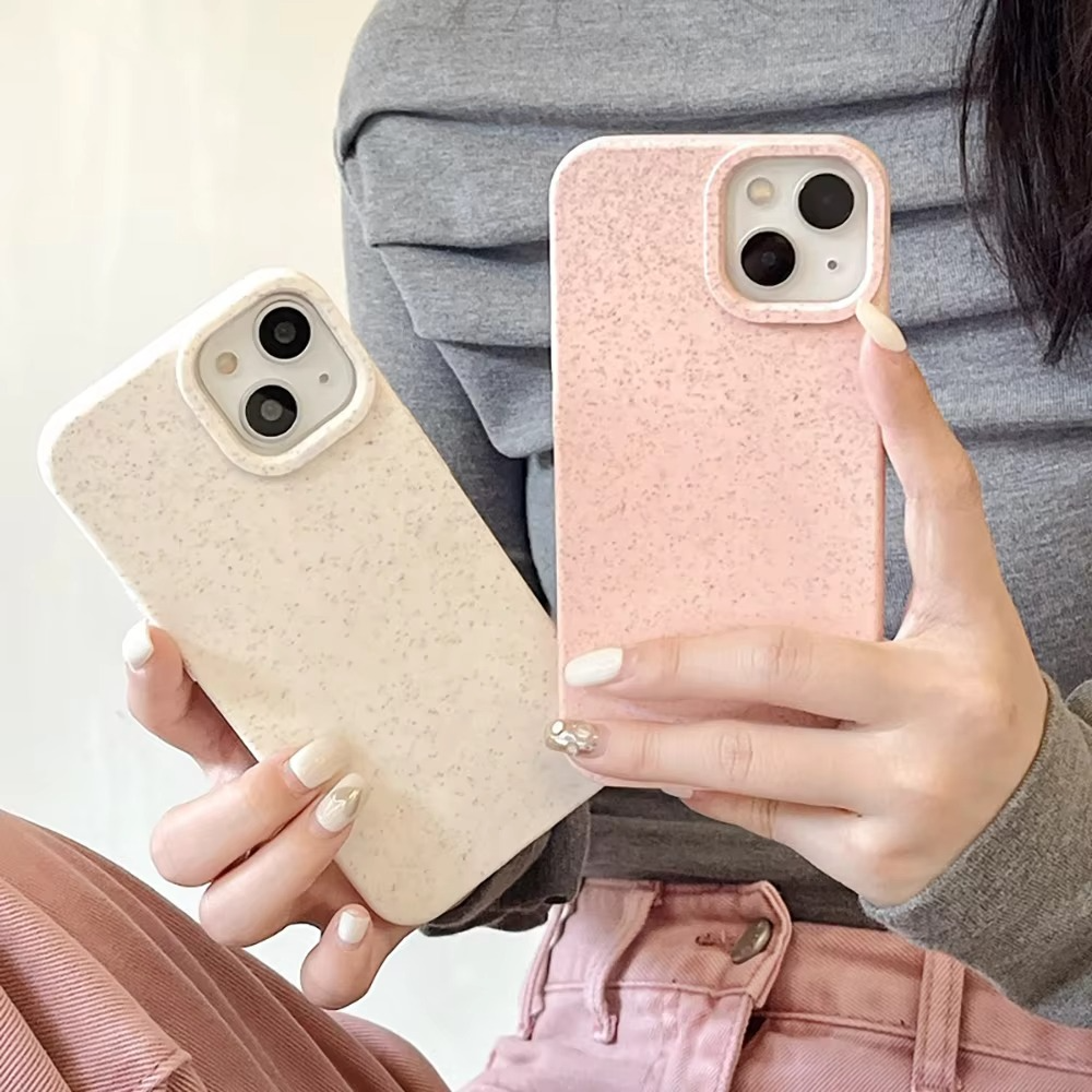 Premium Apple iPhone Case, MagSafe Compatible, Camera Lens and Screen Protection, Ultra Thin, Shockproof, Magnetic, Full All Around Protection, Eco-Friendly Wheat Straw Cover