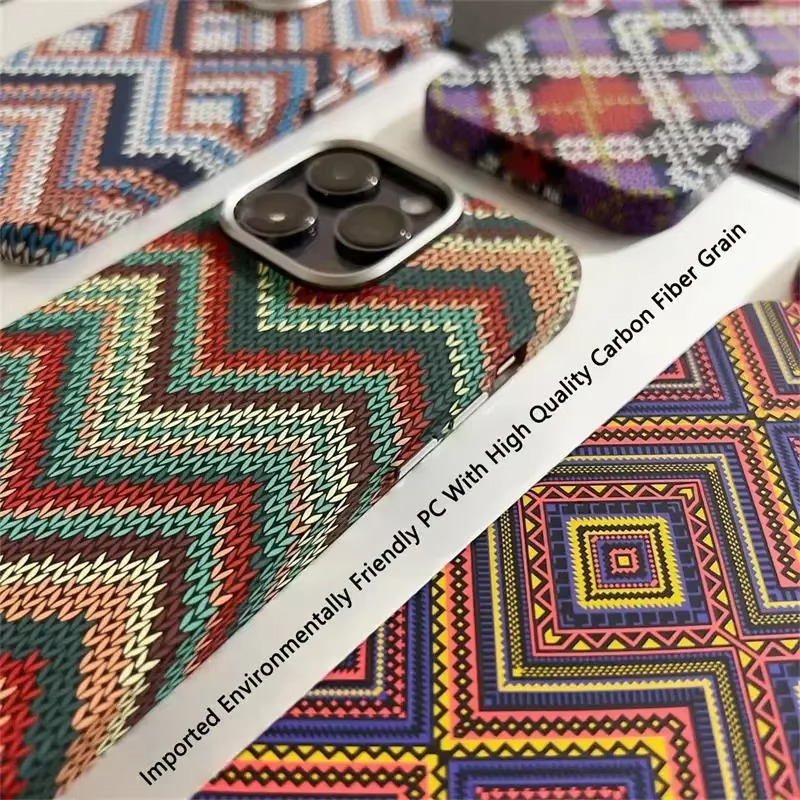 Premium Apple iPhone Case, MagSafe Compatible, Camera Lens and Screen Protection, Ultra Thin, Shockproof, Magnetic, Full All Around Protection, Nordic Sweater Hard Cover