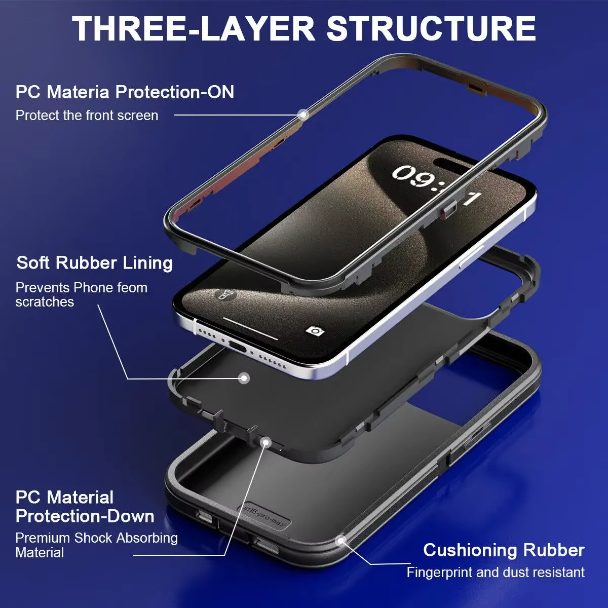 Luxury Apple iPhone Case, MagSafe Compatible, Camera Lens and Screen Protection, Ultra Thin, Shockproof, Magnetic, Full All Around Protection, Dustproof Armor Case Box
