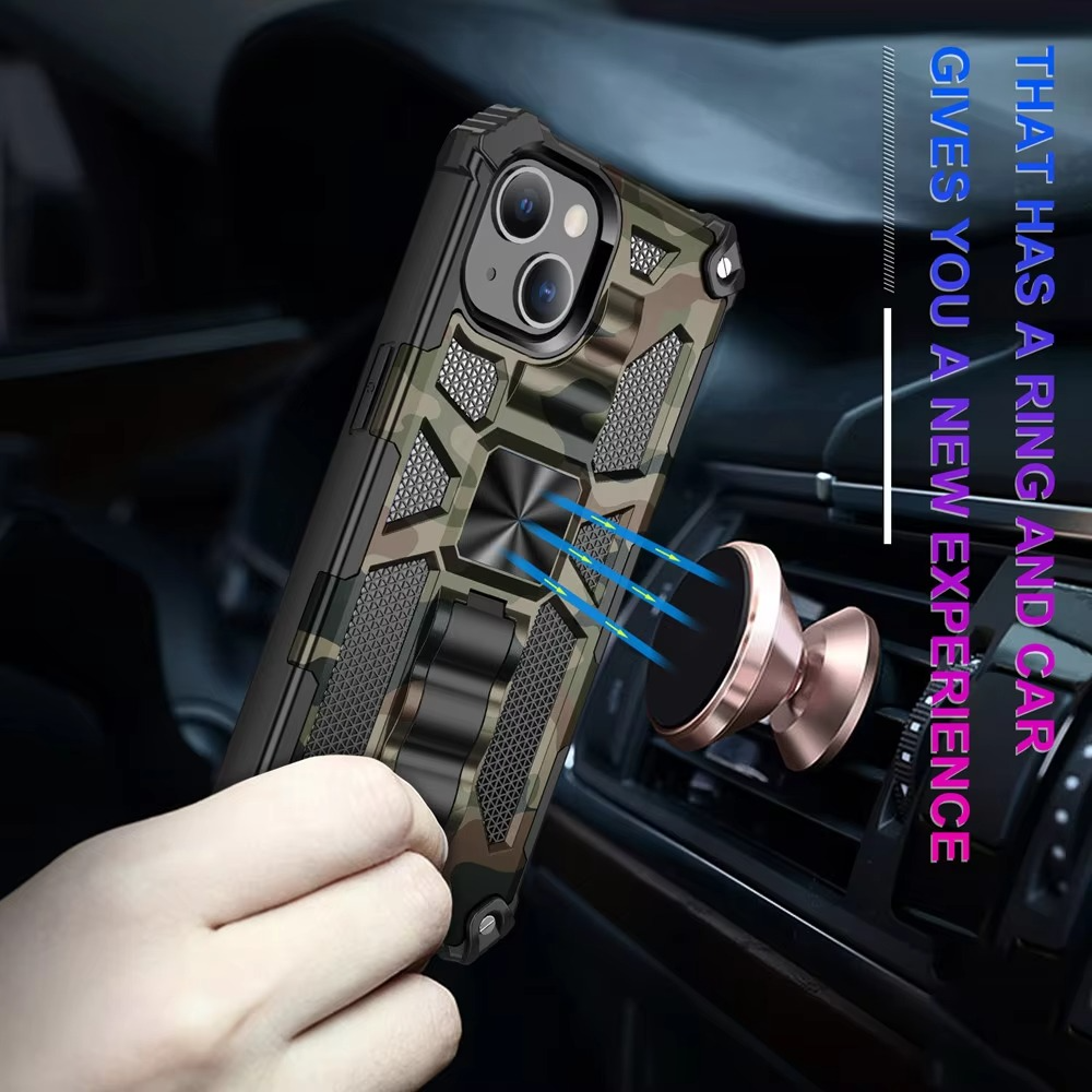 Robust Apple iPhone Case, MagSafe Compatible, Camera Lens and Screen Protection, Ultra Thin, Shockproof, Magnetic, Full All Around Protection, Camouflage Armor Cover