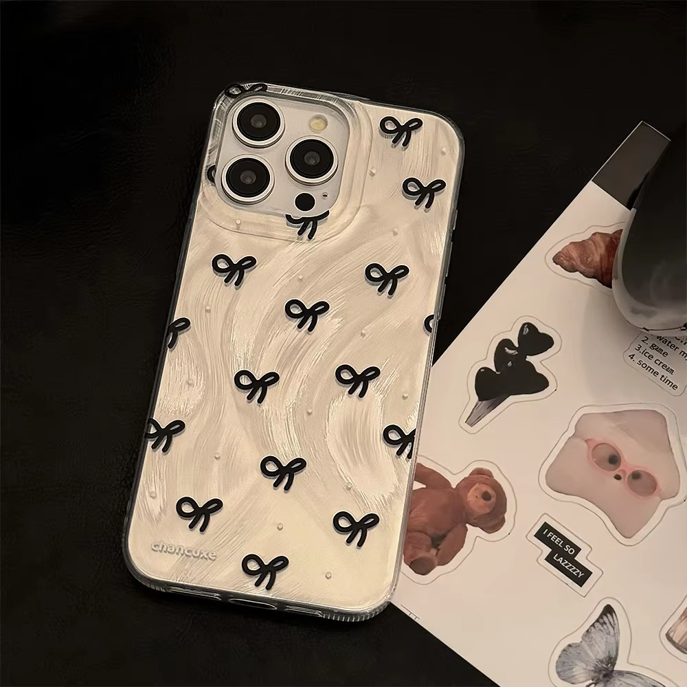 Luxury Apple iPhone Case, MagSafe Compatible, Camera Lens and Screen Protection, Ultra Thin, Shockproof, Magnetic, Full All Around Protection, Laser Silver Bow Bumper Cover