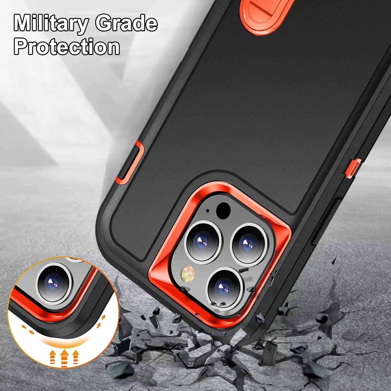 Luxury Apple iPhone Case, MagSafe Compatible, Camera Lens and Screen Protection, Ultra Thin, Shockproof, Magnetic, Full All Around Protection, Dustproof Armor Stand Cover