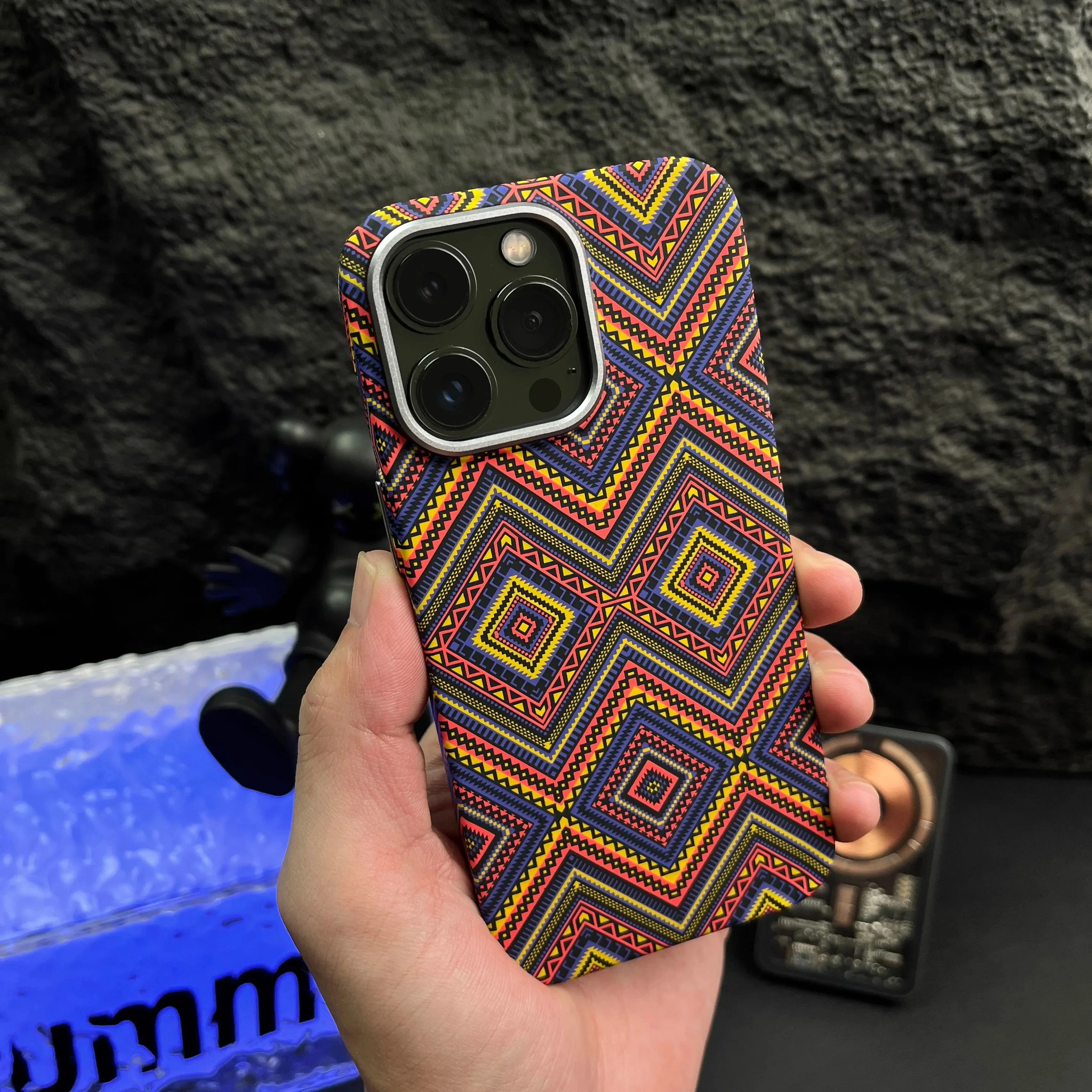 Premium Apple iPhone Case, MagSafe Compatible, Camera Lens and Screen Protection, Ultra Thin, Shockproof, Magnetic, Full All Around Protection, Nordic Sweater Hard Cover