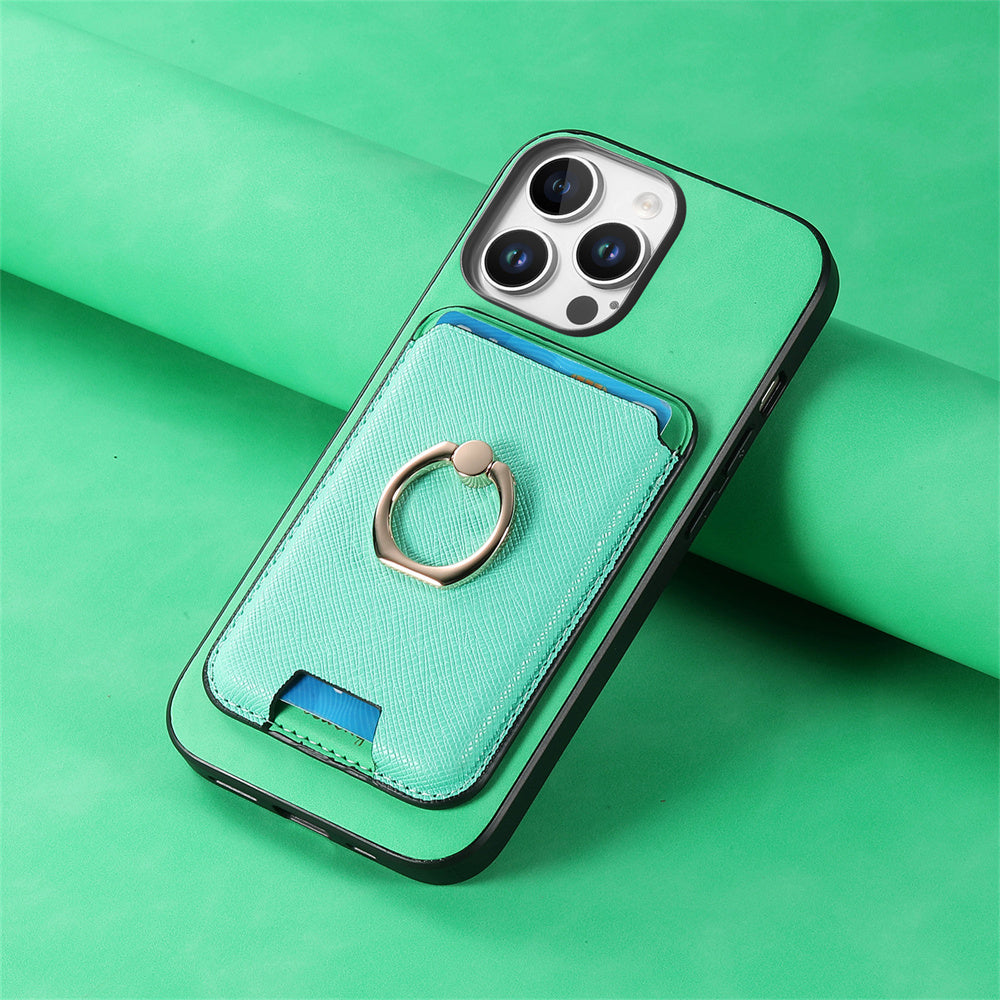 Luxury Detachable Magnetic Wallet iPhone Case – Card Holder, Ring Stand, Shockproof Protection for Secure and Convenient Use