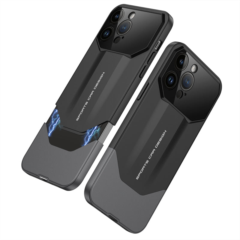 Luxury Frosted Plastic iPhone Case – TPU All-Inclusive Lens Protection Cover for iPhone Models, Sleek and Durable Design