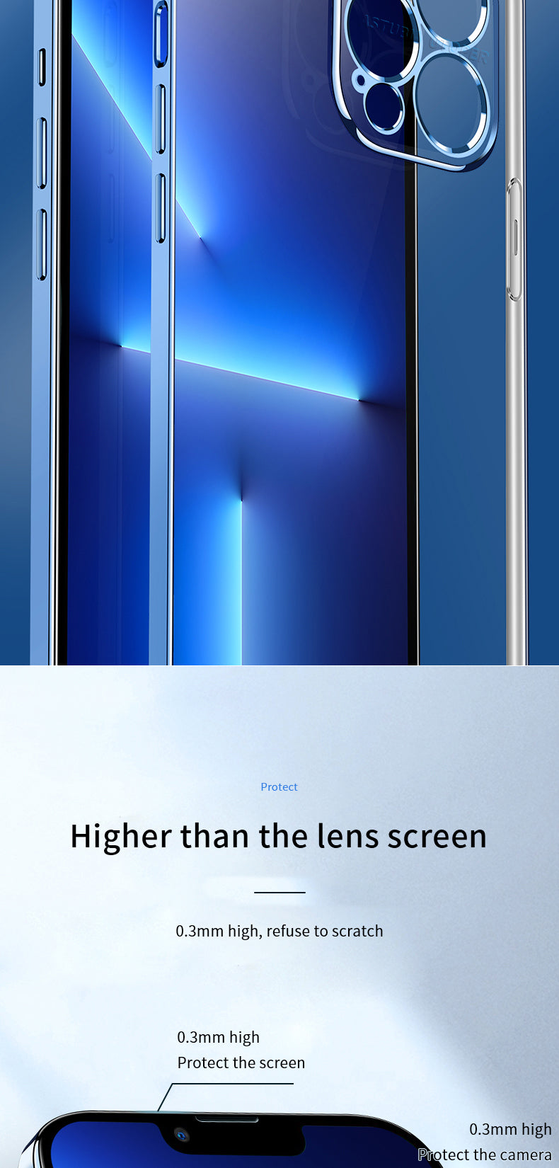 Luxury Clear Shockproof iPhone Case - Ultra-Thin, MagSafe Compatible, Camera Lens Protection, Transparent Hard PC Cover,