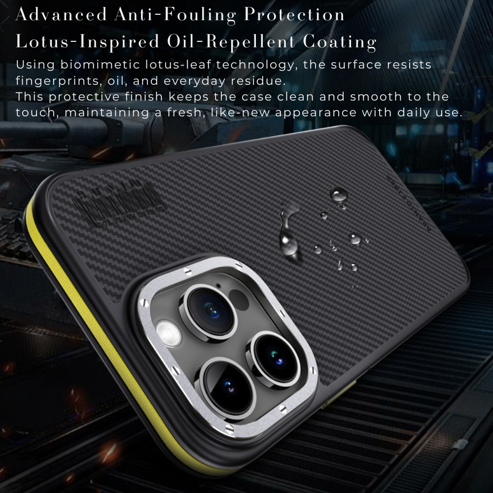 Premium 100% Aramid Fiber Kevlar iPhone Case – 600D Lightweight Compatible Ultra-Thin Protective Cover for iPhone Models