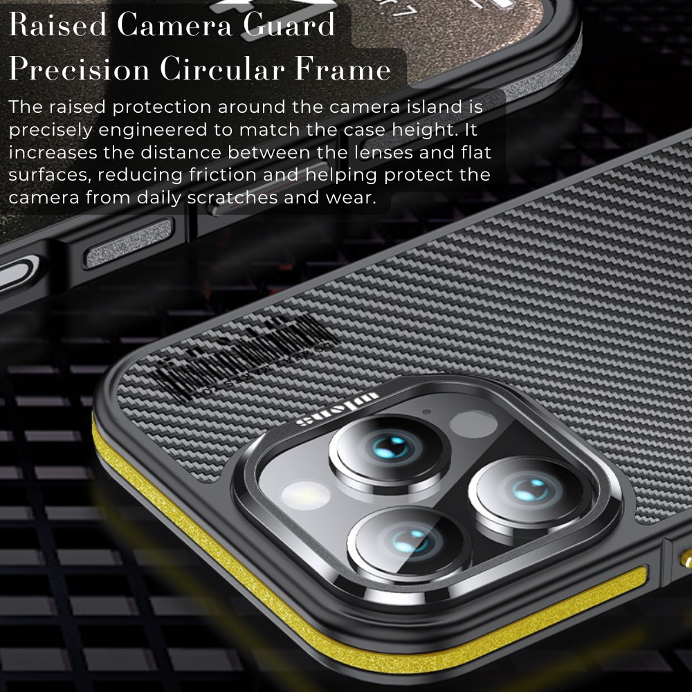 Premium 100% Aramid Fiber Kevlar iPhone Case – 600D Lightweight Compatible Ultra-Thin Protective Cover for iPhone Models