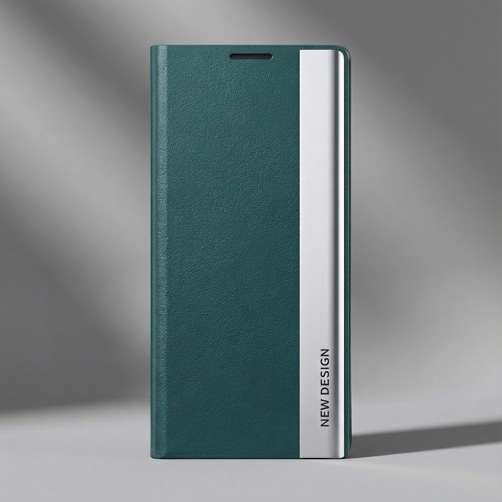 Luxury Flip Apple iPhone Case, MagSafe Compatible, Ultra Thin Magnetic Shockproof Full Protection Cover with Screen Guard, Book Style Stand and Wallet Pocket