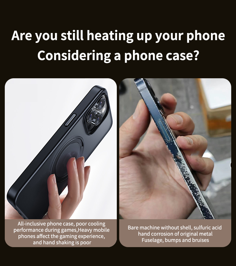 Luxury Hybrid Metal iPhone Case - Camera Protection, Silicone Frame, Aluminum Heat-Dissipating Bumper, | Case for iPhone
