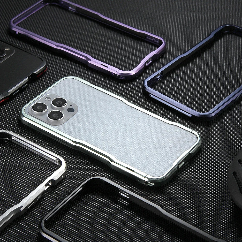 Metal Frame Bumper iPhone Case – Aluminum Detachable Heat Dissipation Cover for iPhone Models, Sleek and Durable Protection