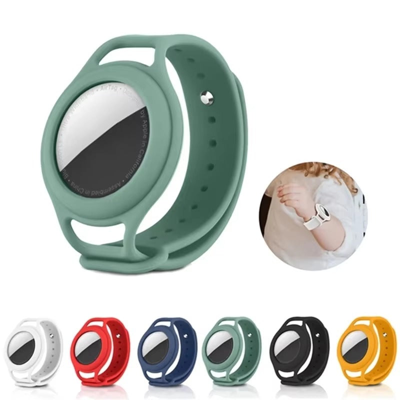 Premium Kids AirTag Wristband – Soft Silicone Anti-Lost Tracker Strap, Comfortable Durable Protective Bracelet for Children, Baby-Safe Material