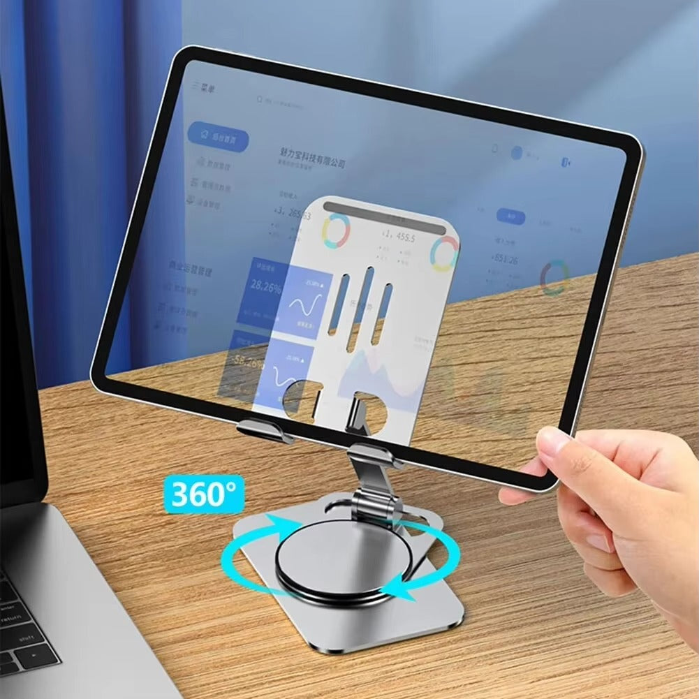 Premium Tablet Stand HolderDesktop Mount for iPad, 10.2", 11", and Other Tablets Stable Base for Office, Home or Kitchen Use