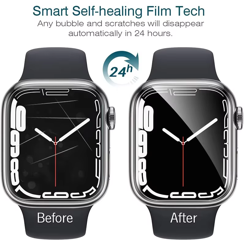 Premium HD Screen Protector for Apple Watch – Full Coverage Scratch-Resistant Film Guard, Easy Install Glass Shield for 40mm to 45mm Apple Smartwatch