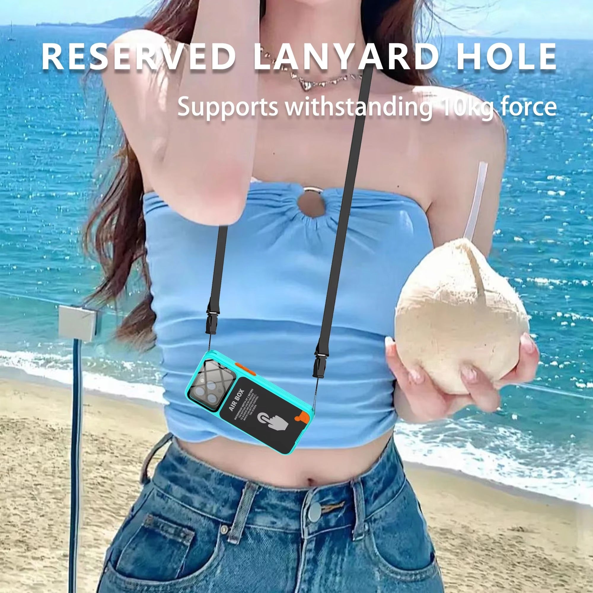 Premium Apple iPhone Case MagSafe Compatible, Camera Lens & Screen Protection, Cover with IP68 5m Waterproof Diving Shell