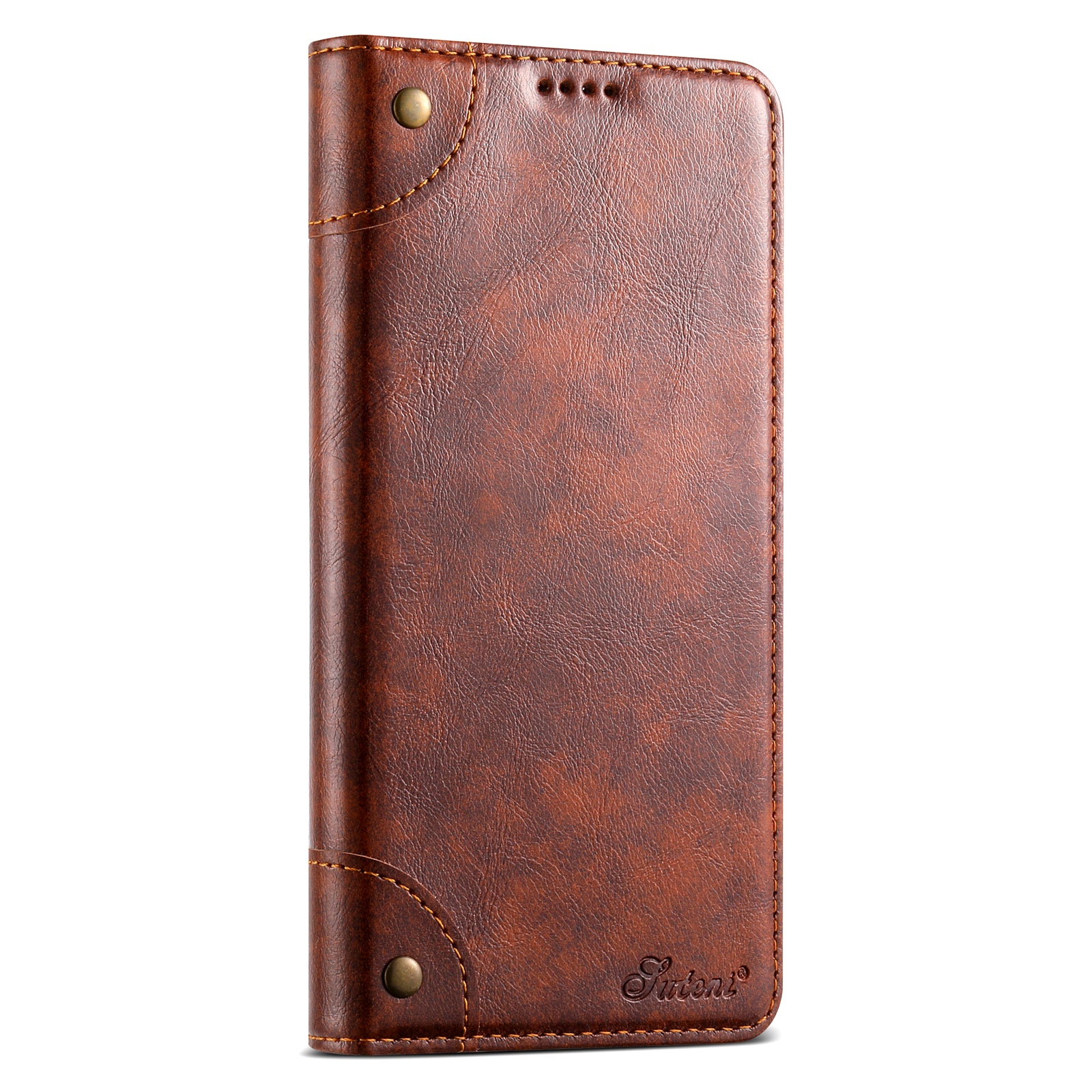 Retro Leather Wallet iPhone Case – Magnetic Closure, Card Slots, Shockproof Protection Durable PU Leather Cover for iPhone
