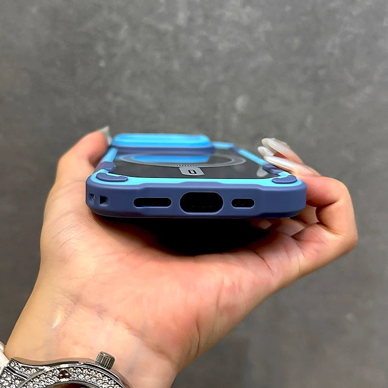 Luxury Armor iPhone Case- Transparent MagSafe Cover, Wireless Charging Compatible Durable & Protective Design Case for iPhone