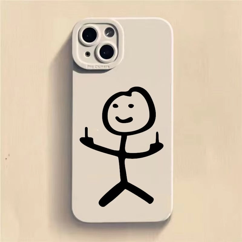 Premium Apple iPhone Case, MagSafe Compatible, Camera Lens and Screen Protection, Ultra Thin, Shockproof, Magnetic, Full All Around Protection, Cartoon Matchman Cover