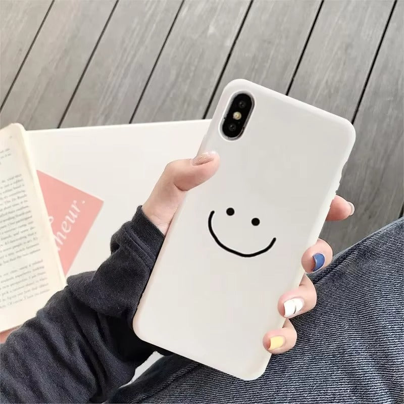 Premium Apple iPhone Case, MagSafe Compatible, Camera Lens and Screen Protection, Ultra Thin, Shockproof, Magnetic, Full All Around Protection, Smile Face Couple Cover