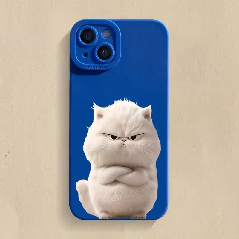 Premium Apple iPhone Case, MagSafe Compatible, Camera Lens and Screen Protection, Ultra Thin, Shockproof, Magnetic, Full All Around Protection, Cool Cat Soft Cover