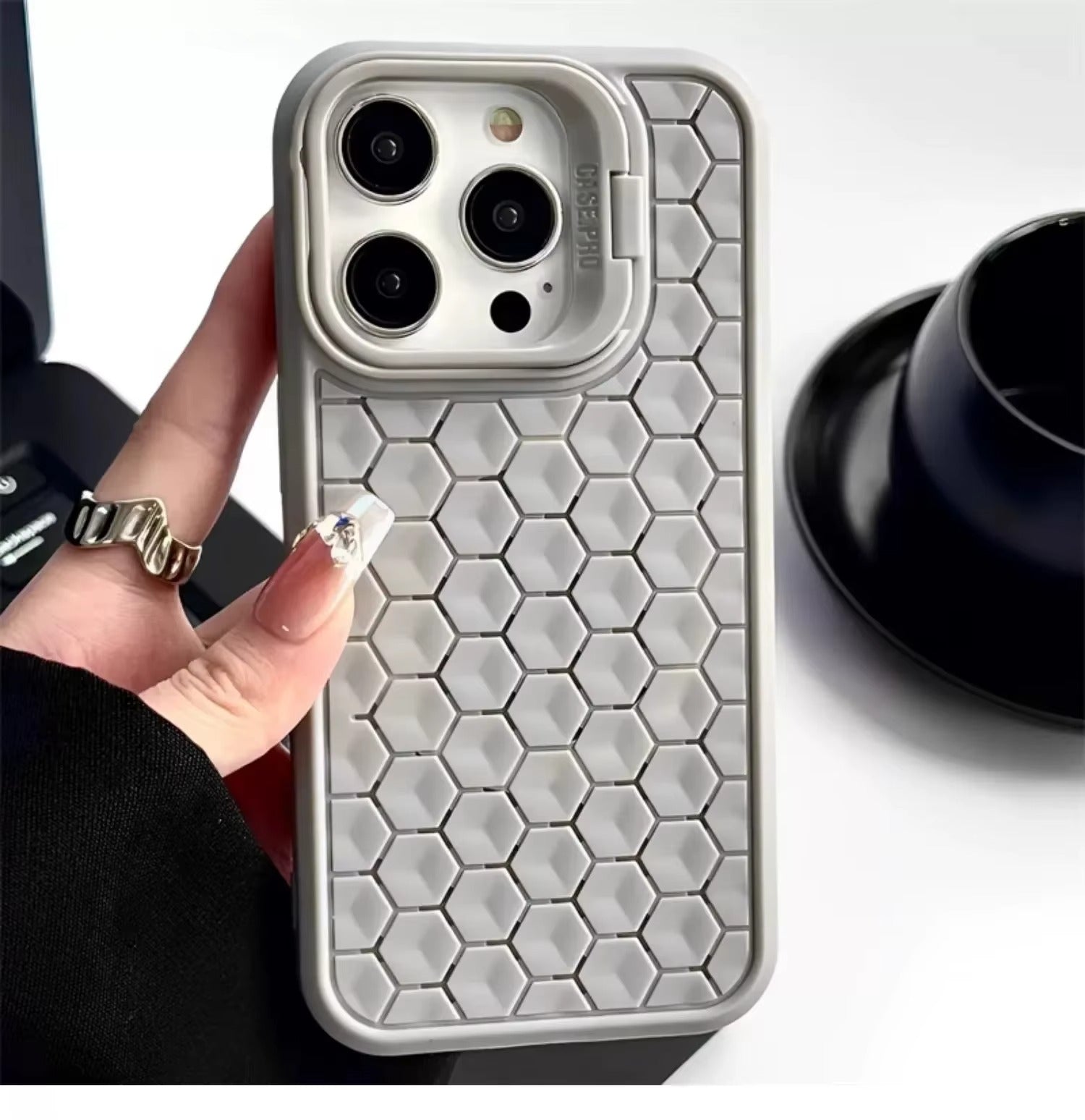 Luxury Apple iPhone Case Ultra Thin Shockproof Magnetic Full All Around Protection Cover with Soft Bracket Wireless Charging