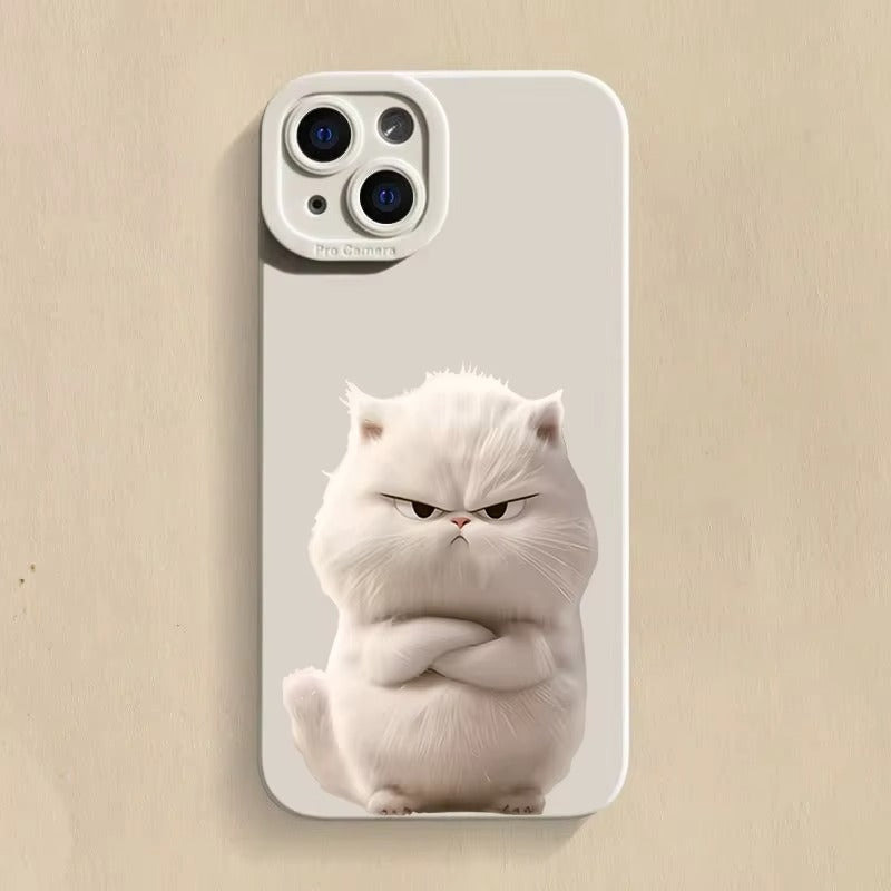 Premium Apple iPhone Case, MagSafe Compatible, Camera Lens and Screen Protection, Ultra Thin, Shockproof, Magnetic, Full All Around Protection, Cool Cat Soft Cover