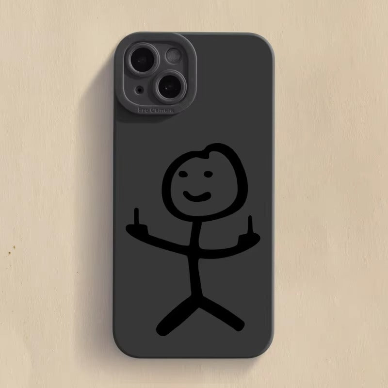 Premium Apple iPhone Case, MagSafe Compatible, Camera Lens and Screen Protection, Ultra Thin, Shockproof, Magnetic, Full All Around Protection, Cartoon Matchman Cover